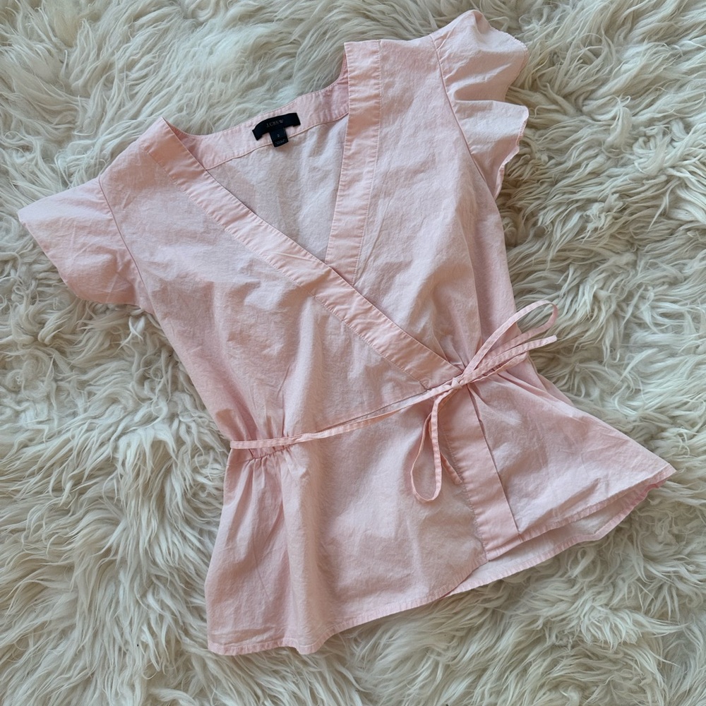 J CREW Flowy Blouse w/ Tie